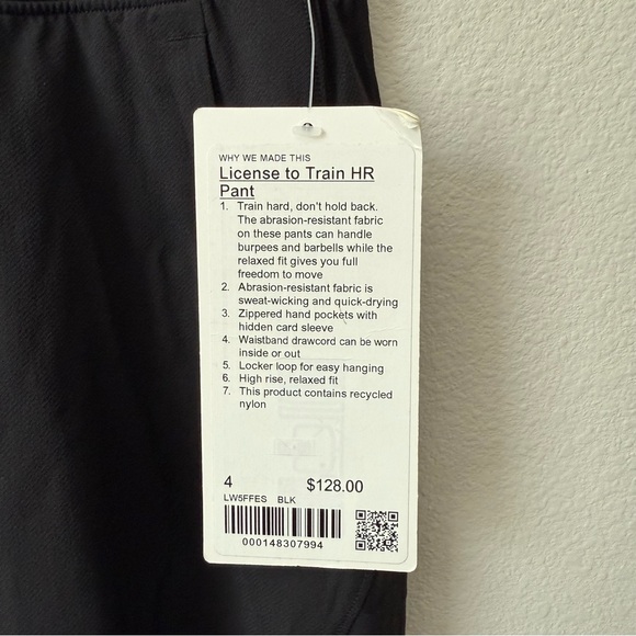 NWT Lululemon License to Train HR Pant Black Size 4 - Picture 4 of 8